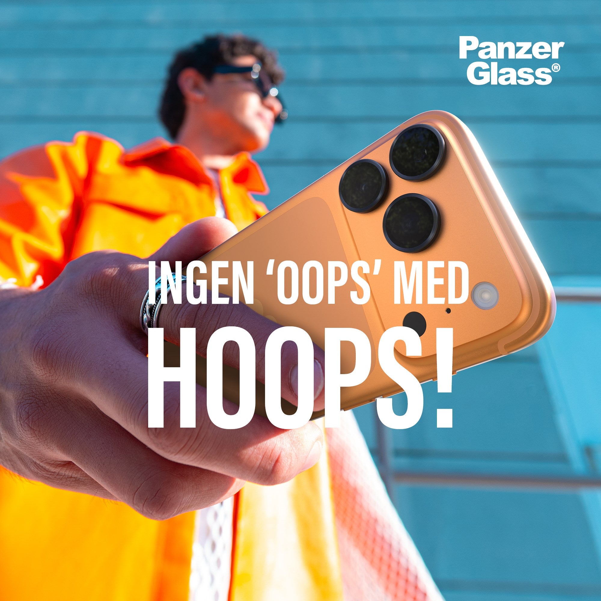 PanzerGlass® Hoops® Kameralinsebeskytter Sort iPhone Air
